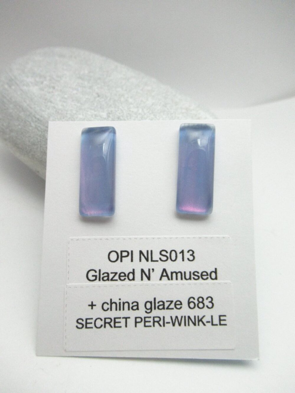 Rectangular cab earrings - Picture 5 of 8